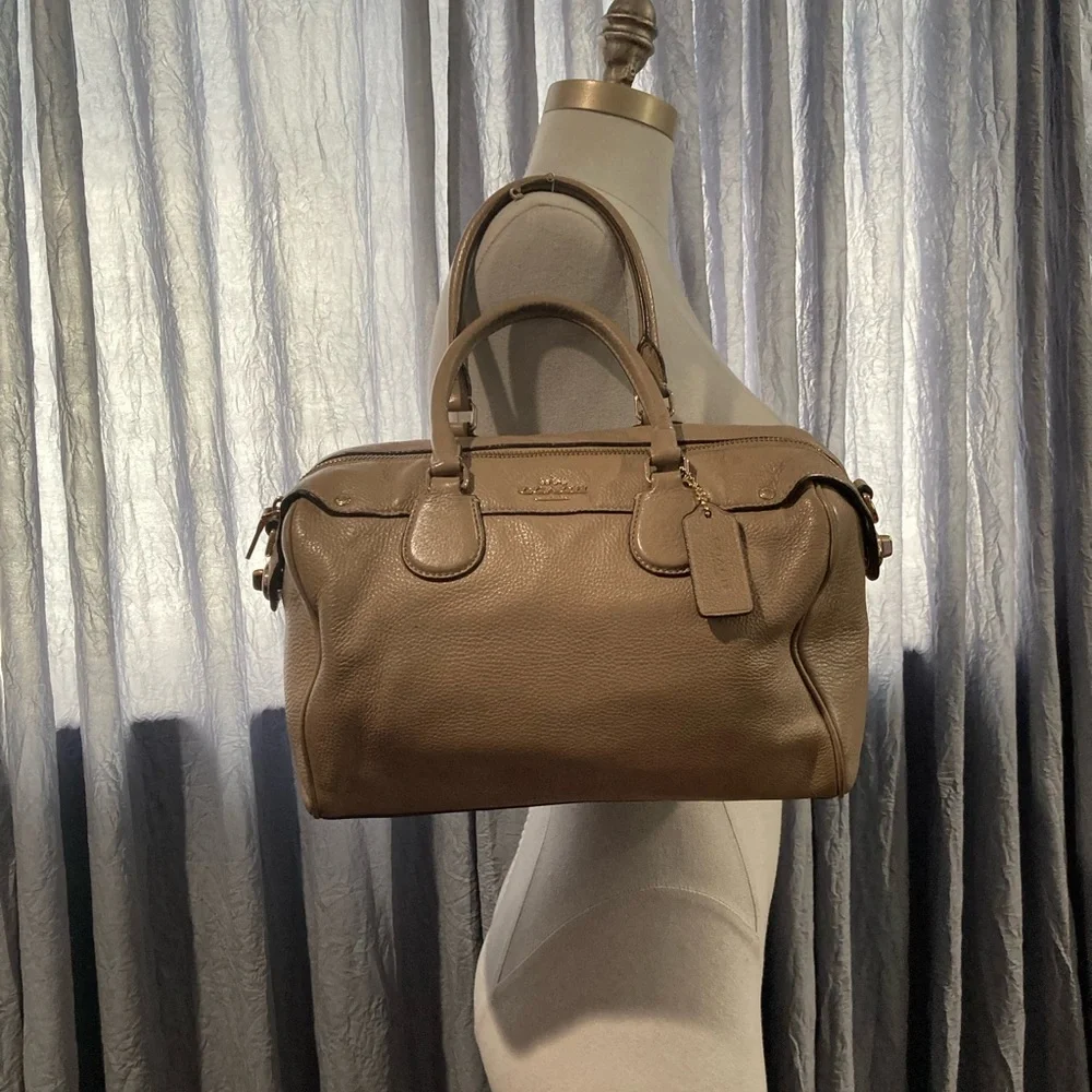 Coach Leather Tan Satchel - Picture 2 of 14